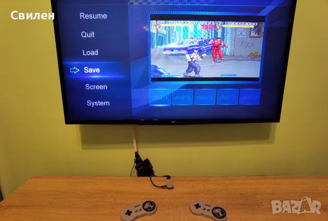 Super Nintendo SNES HDMI конзола с БЕЗЖИЧНИ контролери и над 5500 игри, снимка 2 - Други игри и конзоли - 48722783