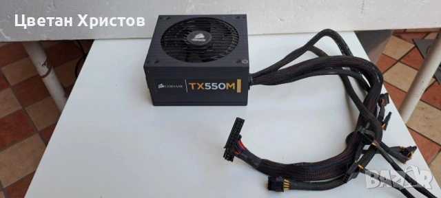 Захранване Corsair TX550M 80Gold, снимка 9 - Захранвания и кутии - 53065341
