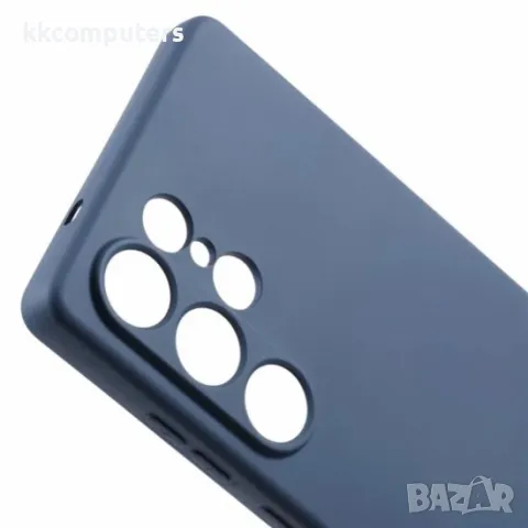 Силиконов кейс iPaky матиран, За Samsung Galaxy S25 Ultra, Тъмносин, снимка 3 - Калъфи, кейсове - 50345737