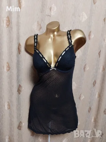 Elam M Черна нощница , снимка 5 - Корсети, бюстиета, топове - 48485976