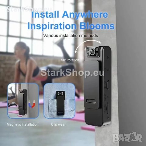 Джобна камера с магнит – боди камера, полицейска, снимка 4 - Друга електроника - 43044152