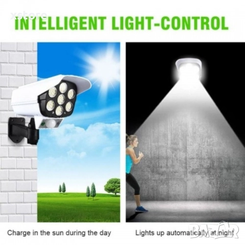 H-LED22 LED соларни LED лампи, имитиращи камера за видеонаблюдение, снимка 10 - Соларни лампи - 52808272