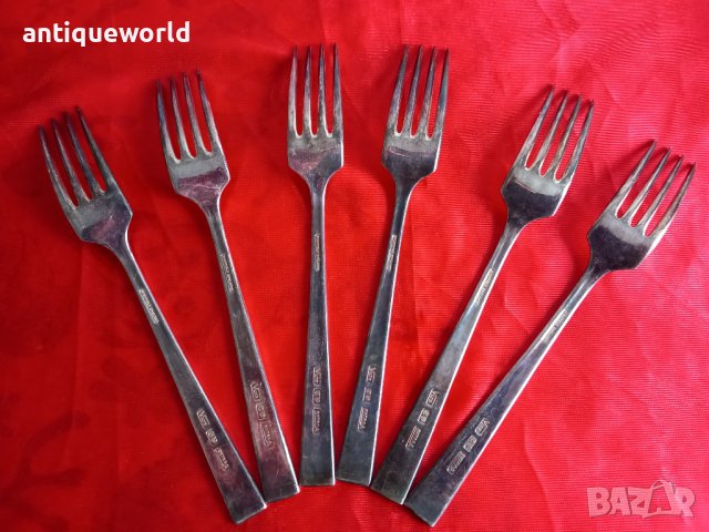 Уникални  Английски ПОСРЕБРЕНИ Вилици ШЕФИЛД, снимка 3 - Антикварни и старинни предмети - 43667797