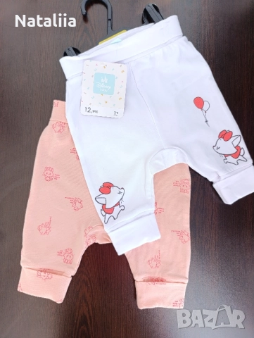 Нов Комплект бебешки панталонки „Disney“,3м/60см, доставени от Франция, снимка 3 - Комплекти за бебе - 51858816