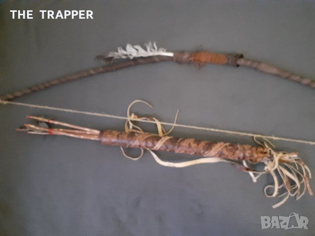 лък, колчан, стрели, индиански оръжия, снимка 2 - Антикварни и старинни предмети - 28683357