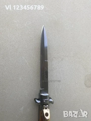 Италиански автоматичен нож leverlettoAkc - 100x240 mm, снимка 2 - Ножове - 50788794