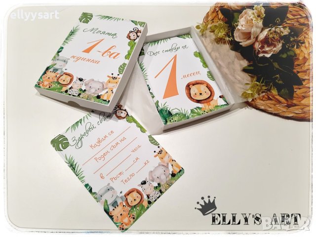 Комплект фото карти за бебе, снимка 4 - Подаръци за кръщене - 43158674