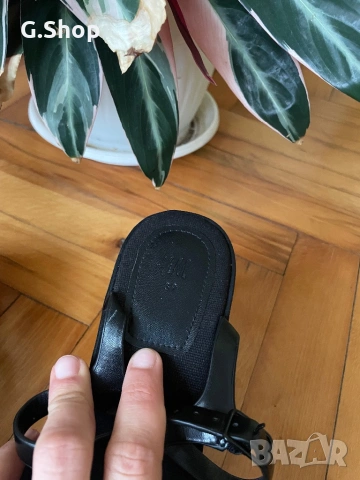 Нови черни летни сантали на платформа на ток, снимка 3 - Сандали - 53326581
