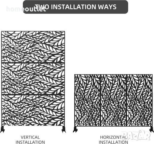 Параван FENCY SUUS-DXB-S180120-B-S081 (PRIVACY SCREEN), снимка 3 - Градински мебели, декорация  - 48763250