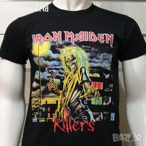 Нова мъжка тениска с дигитален печат на музикалната група IRON MAIDEN - KILLERS, снимка 8 - Тениски - 37106941