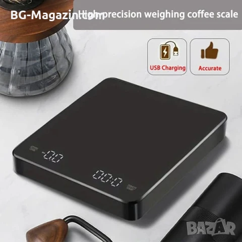 Професионална кухненска електронна везна кантар с таймер за кафе магазин 0.1 точен дигитален кантар, снимка 9 - Везни - 50921738