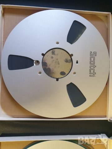 Лот от 2бр - 26,5см 10,5" алуминиева магнетофонна ролка Scotch С лента и кутия. В много добро състоя, снимка 5 - Други музикални жанрове - 39743505