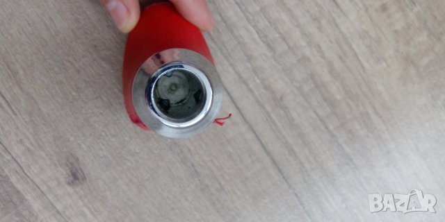 топка скоростен лост-червена кожа и метал, снимка 3 - Аксесоари и консумативи - 27882791