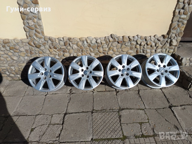 4 броя алуминиеви джанти 16 5х112 Оригинални Фолксваген, Ауди, Шкода, Сеат, снимка 2 - Гуми и джанти - 52939849