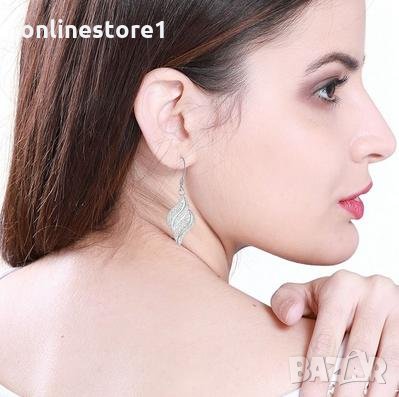 Сребърни обеци - Дантела 925 сребро BF129, снимка 3 - Обеци - 27311169