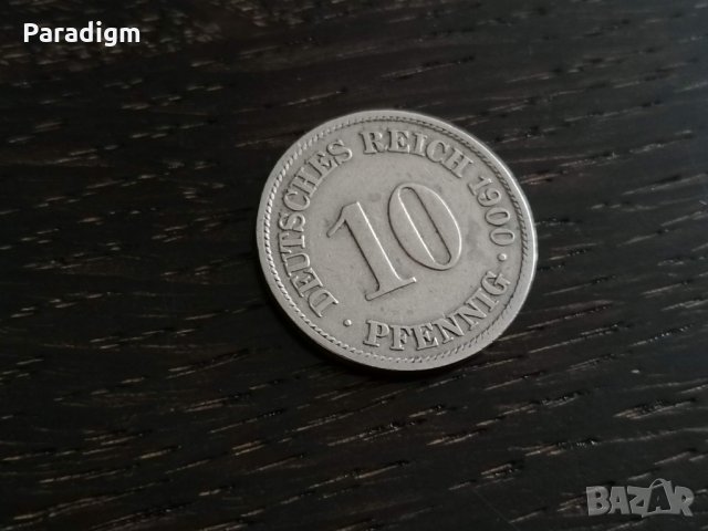 Райх монета - Германия - 10 пфенига | 1900г.; серия A, снимка 1 - Нумизматика и бонистика - 26478627