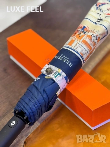 HERMES 💎Дамски Чадър ☔, снимка 3 - Други - 53287669