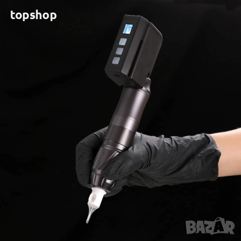 ЧИСТО НОВ комплект за татуировки HAWINK, ротационен пистолет за татуировки с безжично захранване..., снимка 4 - Други - 51972547