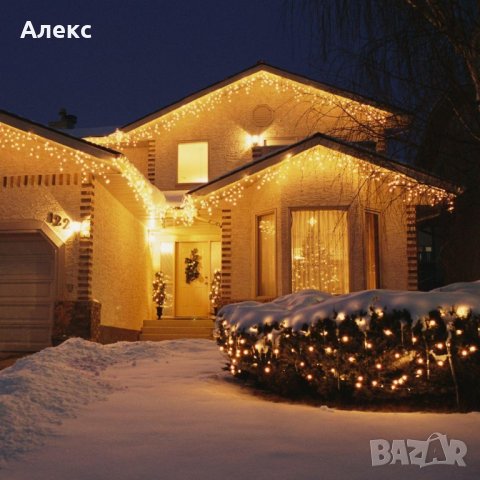 КАЧЕСТВЕНИ!!! Коледни лампички на БАТЕРИИ, таймер, дистанционно,водоустойчиви! 6м, снимка 4 - Декорация за дома - 27121155