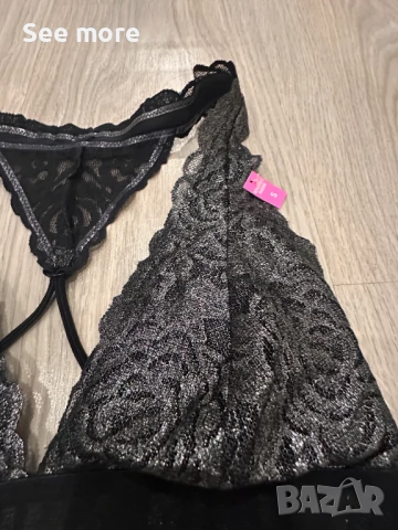 Victoria's Secret бюстие с блясък S, снимка 4 - Корсети, бюстиета, топове - 51426389