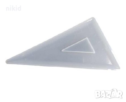 Линия триъгълник триъгълна силиконов молд форма фондан смола декор, снимка 2 - Форми - 39689539