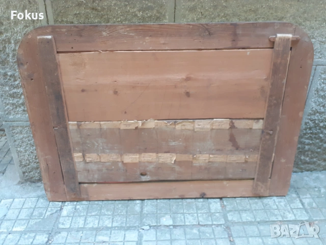 Старо голямо и масивно градско огледало с дъски барок, снимка 5 - Антикварни и старинни предмети - 53422977