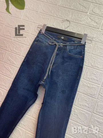 Дънки LFS Blue Flowers  , снимка 2 - Дънки - 50435548