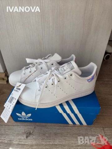 Adidas Stan Smith J, 35,5  номер, снимка 3 - Детски маратонки - 51700068