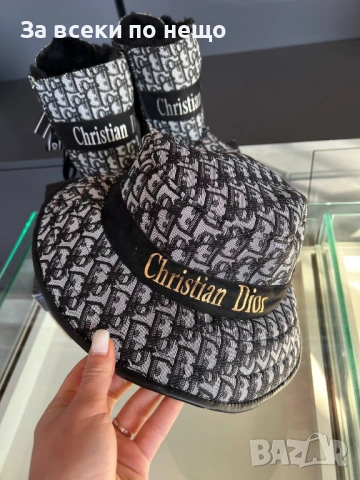 Christian Dior Дамски Боти👢👒 Дамска Шапка Кристиян Диор - Налични Различни Цветове Код SK559, снимка 4 - Дамски боти - 53059425