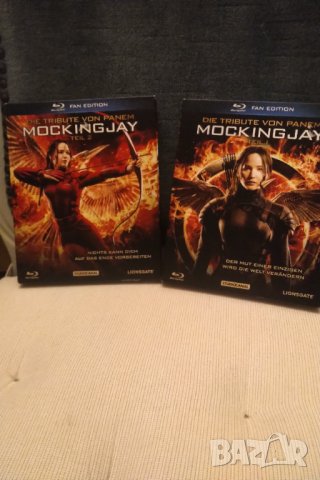 The Hunger Games Mockingjay 1,2 DVD ОРИГИНАЛНИ, снимка 1 - DVD дискове - 44088795