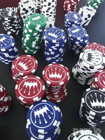 Чипове 350 броя , снимка 3 - Рулетки - 37596484