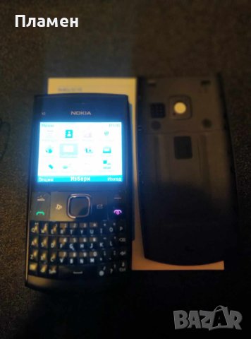 Телефон Nokia X2-01 QWERTY-клавиатура, microSD, Bluetooth. Камера0.3MP черен, снимка 3 - Nokia - 43702517