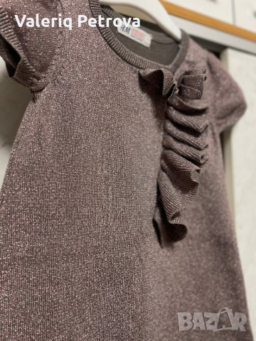 Прекрасна рокля с блясък, H&M, снимка 3 - Детски рокли и поли - 43662703