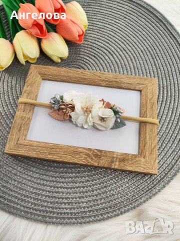 Лента за глава с цветя, снимка 2 - Други - 40462665