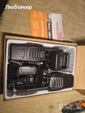 Акумулаторни уоки-токи с голям обхват: MaxTalker MT-8S уоки-токи със слушалка, фенерче, батерия , снимка 2 - Екипировка - 52850008