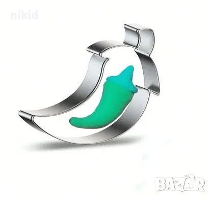 Люта чушка Чили пипер метален резец форма тесто фондан бисквитки сладки декорация украса