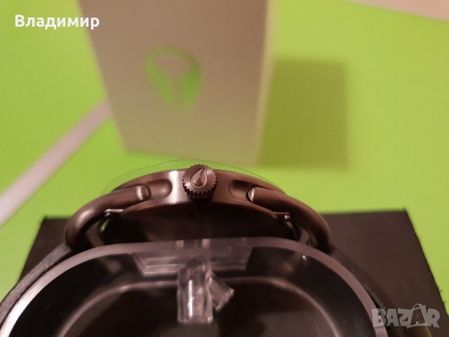 Nixon Mens C45 Gunmetal Green Oxyde Leather Watch , снимка 3 - Мъжки - 37744787