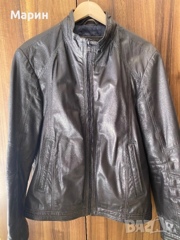 Кожено яке Hugo Boss (48) M, снимка 5 - Якета - 52625479