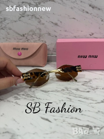 Miu Miu очила с лого в кутия на марката, снимка 4 - Слънчеви и диоптрични очила - 53565798
