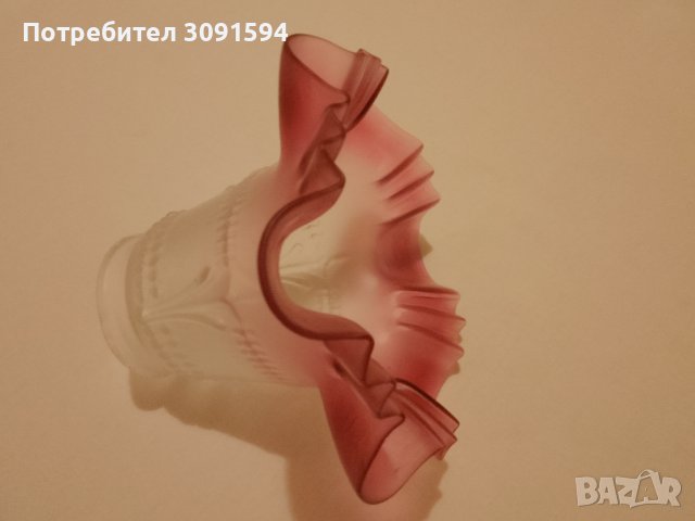Винтидж абажур от стъкло в стил ар нуво, снимка 5 - Антикварни и старинни предмети - 40825516