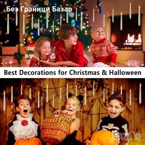 Нов комплект от 10 Броя Електрически Свещи Реалистични Декорация, снимка 7 - Други - 43163487