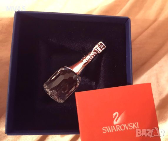 Swarovski с родий Бутилка шампанско Кристални спомени Подарък за Нова Година, снимка 3 - Коледни подаръци - 43249756