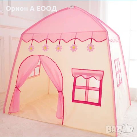 Забавна,Приказна детска палатка къща с прозорчета  за  принцеси👸 за щури игра и забавления , снимка 5 - Мебели за детската стая - 32887096