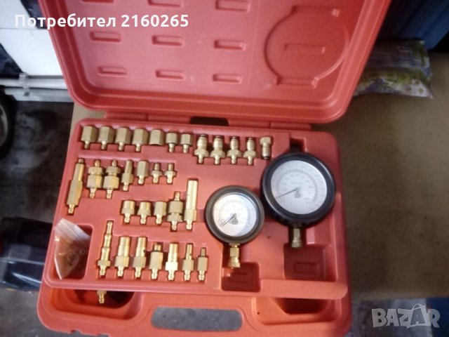 к-т за измерване на налягане гориво масло, снимка 3 - Куфари с инструменти - 28642251