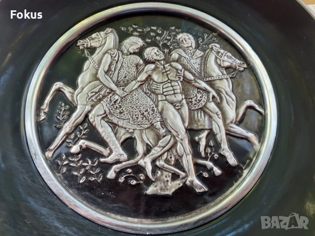 Стар порцелан колекционерска чиния HALANDRI GREECE, снимка 2 - Антикварни и старинни предмети - 53408897