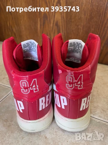 Nike Supreme x Air Force 1 High SP Red, снимка 5 - Маратонки - 50903662