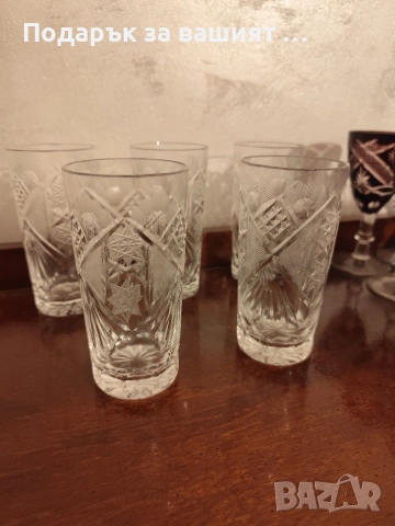 Кристални чаши оловен кристал , снимка 6 - Чаши - 53487863