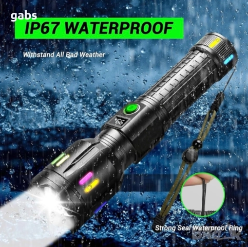 Мощен алуминиев LED фенер 1000m, COBA CB-G62, снимка 8 - Екипировка - 51720691