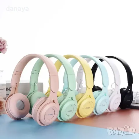 5592 Сгъваеми стерео блутут слушалки YO8 Macaron, снимка 3 - Bluetooth слушалки - 48555914