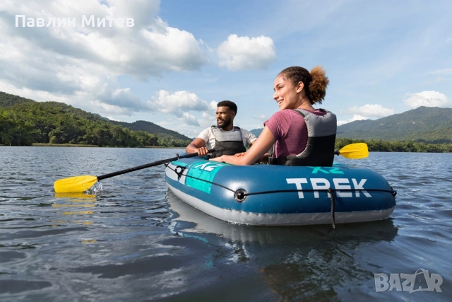 Нова надуваема лодка  Bestway®  Hydro Force® raft -set Trek™ X2 232 x 118 x 37 cm, снимка 5 - Воден транспорт - 53042667